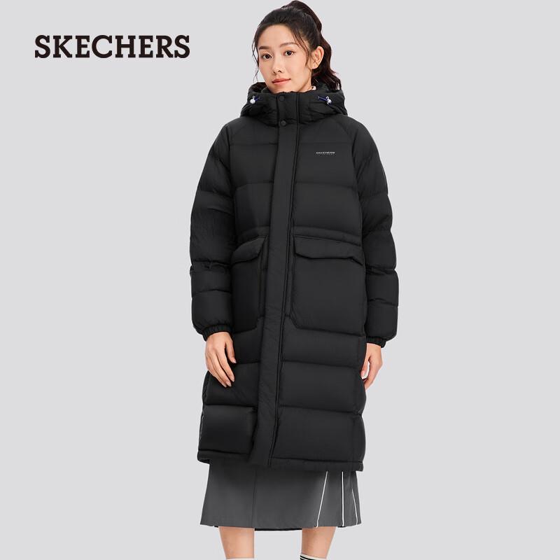 SKECHERS Women s Casual Long Down Jacket L425W017 XL-2XL