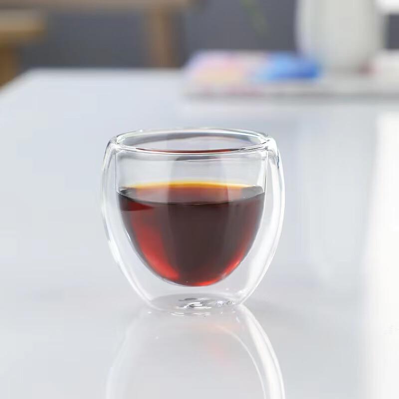 Heat-Insulated Double Wall Glass Mug