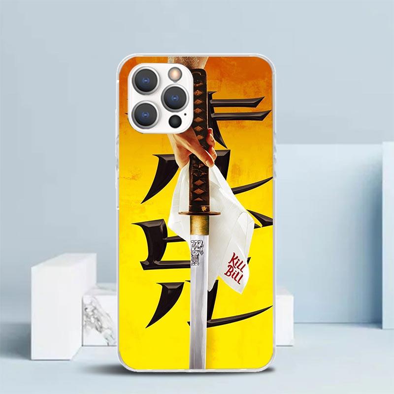 Kill Bill Soft Cover for iPhone 16 17 Air 15 14 Pro Max 16E Phone Case 13 Mini 12 11 7 SE 8 Print Pattern Fit Cases 16 17 Air 15