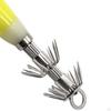 3 Pieces Luminous Squid Jig Hooks Freshwater Saltwater Fluorescent Lures 12cm Glow in The Dark