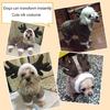 Pet Dog Clothes Winter Christmas Hoodie Soft Coat Button Closure for Small Dogs
