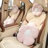4 Pack Plush Flower Car Headrest Pillow and Lumbar Support Pillow Soft Comfortable Car Headrest Pillow Cute  for