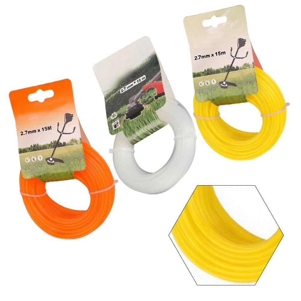String Trimmer Line Commercial Lawn Mower Rope Fits Most Trimmer Heads 49ft For ECHO 235 For SL FS 56 RC,128LD Lawn Mower Parts