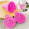 1/2Pcs Silicone Collapsible Foldable Funnel Household Kitchen Gadgets Portable Multifunctional Wine Oil Funnel Kitchen Supplies