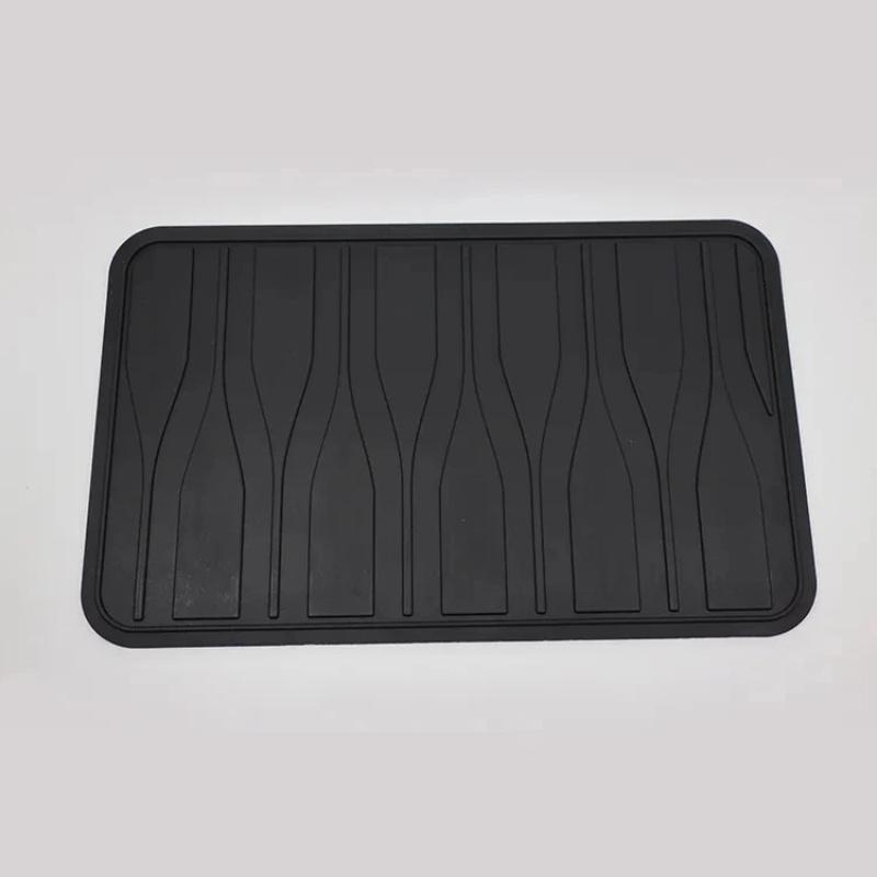 1 PC Universal Car Floor Pads Anti-skid Pedal Mat Interior Accessories Heel Foot Mat Pedal Cover Black PVC Universal Car Mat