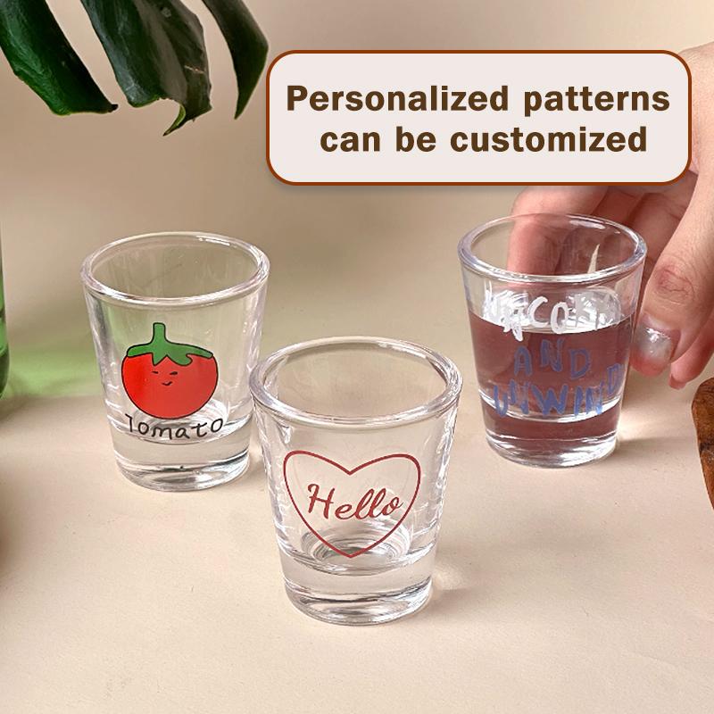 V-förmige Schnapsgläser, langlebige Tequila-Bargläser für Alkohol- und Espresso-Shots, kleines Glas, klares Schnapsglas für die Bar zu Hause