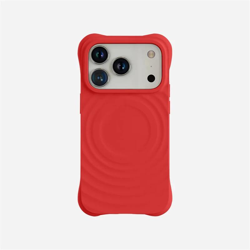 

Чехол-волна из жидкого силикона с магнитами MagSafe для iPhone 17 Air 16 15 14 13 Pro Max Plus 17Air 17Pro, чехол для телефона Mag Safe iPhone 15