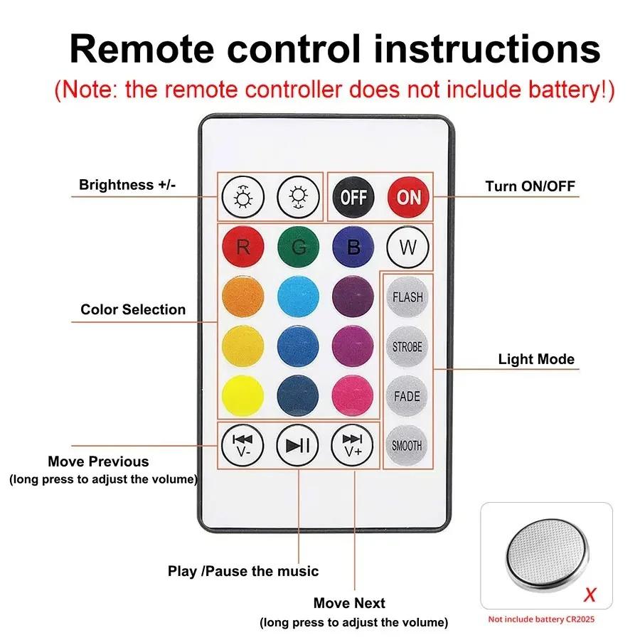 Lampadina E27 RGB Bluetooth con Musica e Telecomando Effetto Luce Scenica LED DJ Disco per Camera da Letto Decorazione Casa Lampada Cambia Colore