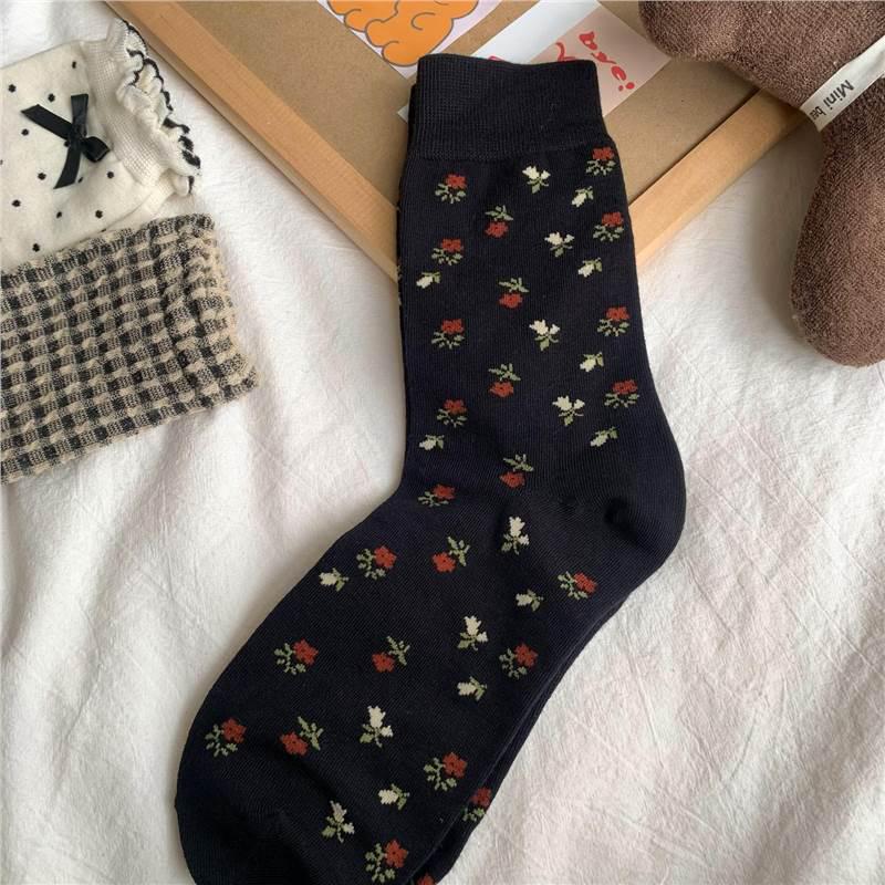 

Женские японские милые носки до середины икры с бантом - Летне-осенний тренд One Size