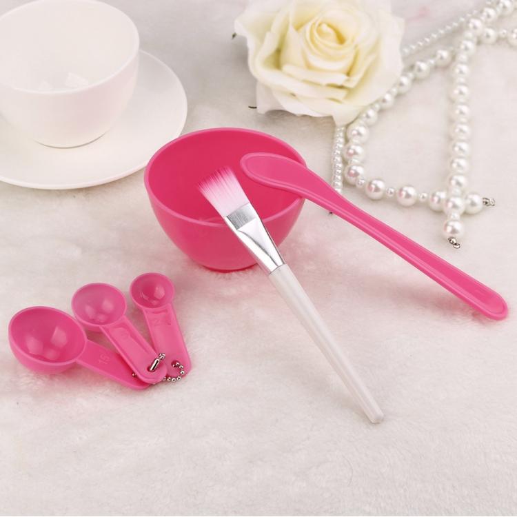 10 Sets 4 in 1 DIY Facial Mask Mixing Bowl Brush Spoon Stick Brush Face Care Set Women Facial Beauty Professional Kits Tools