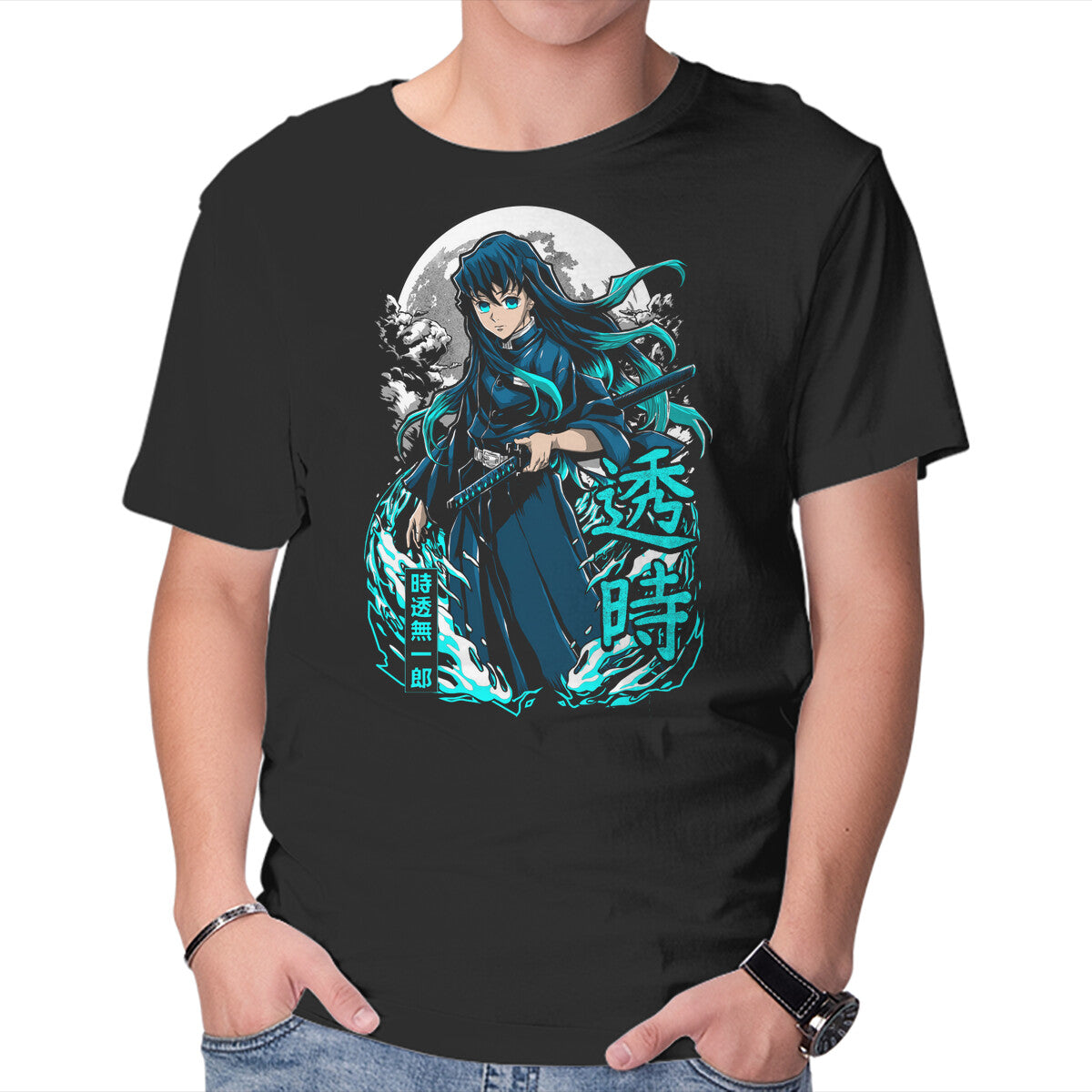 Unisex Crew Neck T-Shirt The Sadness Of Tokito Graphic Short Sleeve Casual Tee M