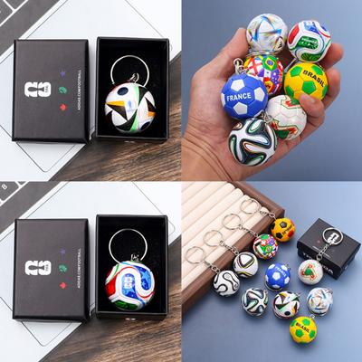 World Cup 2026 Football Keychain - National Flags & Historic Balls Collector's Souvenir