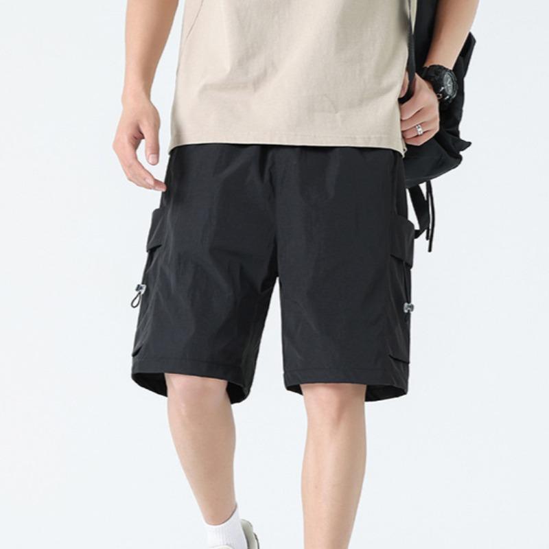 

Повседневные шорты для работы на открытом воздухе, длиной три четверти, с несколькими карманами, мужские шорты M чёрный