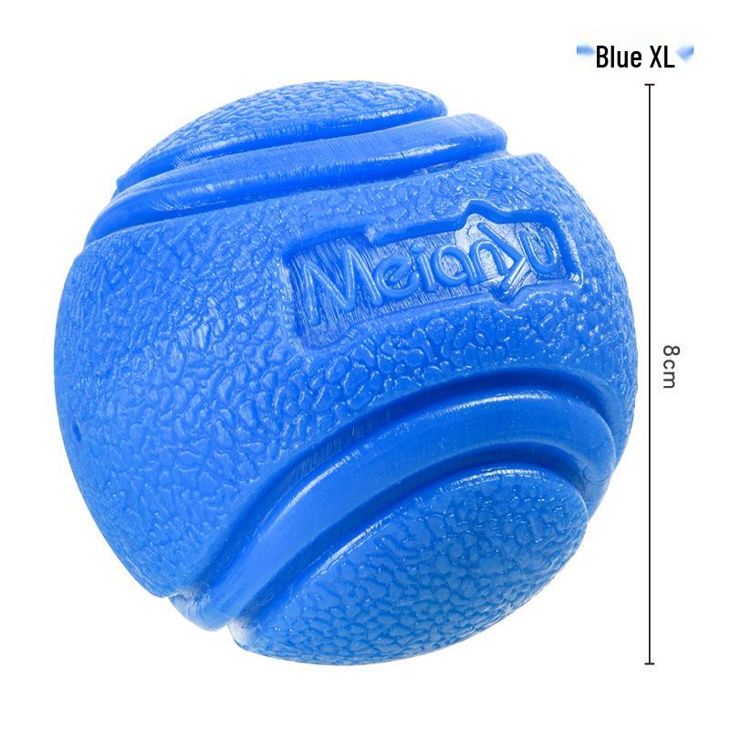 Meianju Dog Chew Ball: Durable Rubber Toy for Fetching and Biting