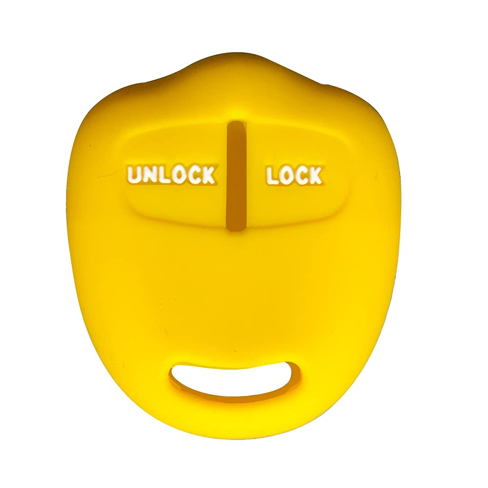 

ZIAN Силиконовый чехол для ключа без ключа с 2 кнопками для Mitsubishi Ek Custom Colt Town жёлтый