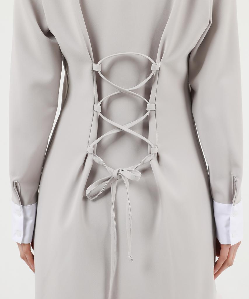 Catharsis Corset Collar Dress Beige One Size