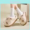 Indoor Plush Slippers For Women Men Thick Sole Non Slip Warm Home Wear