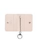 homeboisportclub leather keyring card holder - light pink