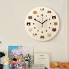 Cute Cartoon Cat Clock Penny Silent Quartz Wall Clock Home Punch-Free Simple Creative Living Room