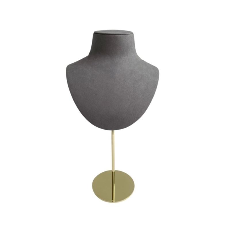 Mannequin Shaped Necklace Showcase Stand Stylish Portrait Model Jewelry Holder Tabletop Neckchain Pendant Display Rack