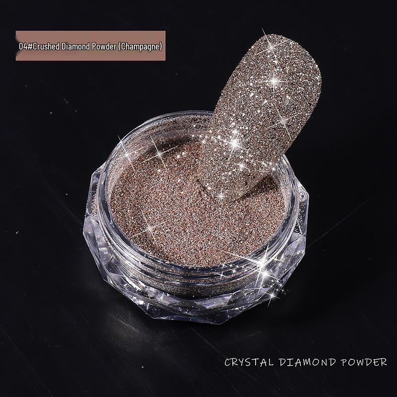 

Crystal Diamond Nail Glitter: 8 Colors of Super Shiny, Crushed Diamond Powder for Nail Art