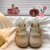 French fairy style gentle Mary Jane single shoes girl 2025 summer new leather women's shoes with skirt flat beanie shoes