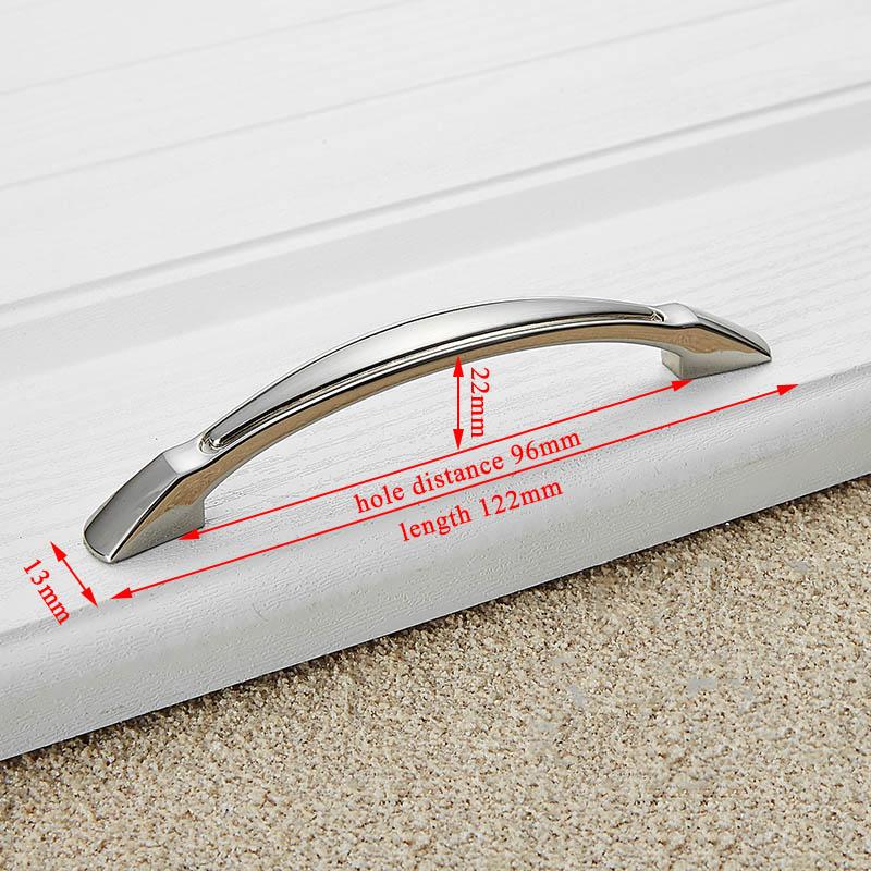 KAK Zinc Alloy Modern Cabinet Handles Kitchen Cupboard Door Pulls Drawer Knobs Handles Wardrobe Pulls Furniture Handle Hardware
