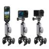 Handlebar Mount For Insta360 Ace Pro X4 Aluminium Mountain Pole Mount Bicycle 360 Degree Rotation Mount For Gopro 12 Accessories