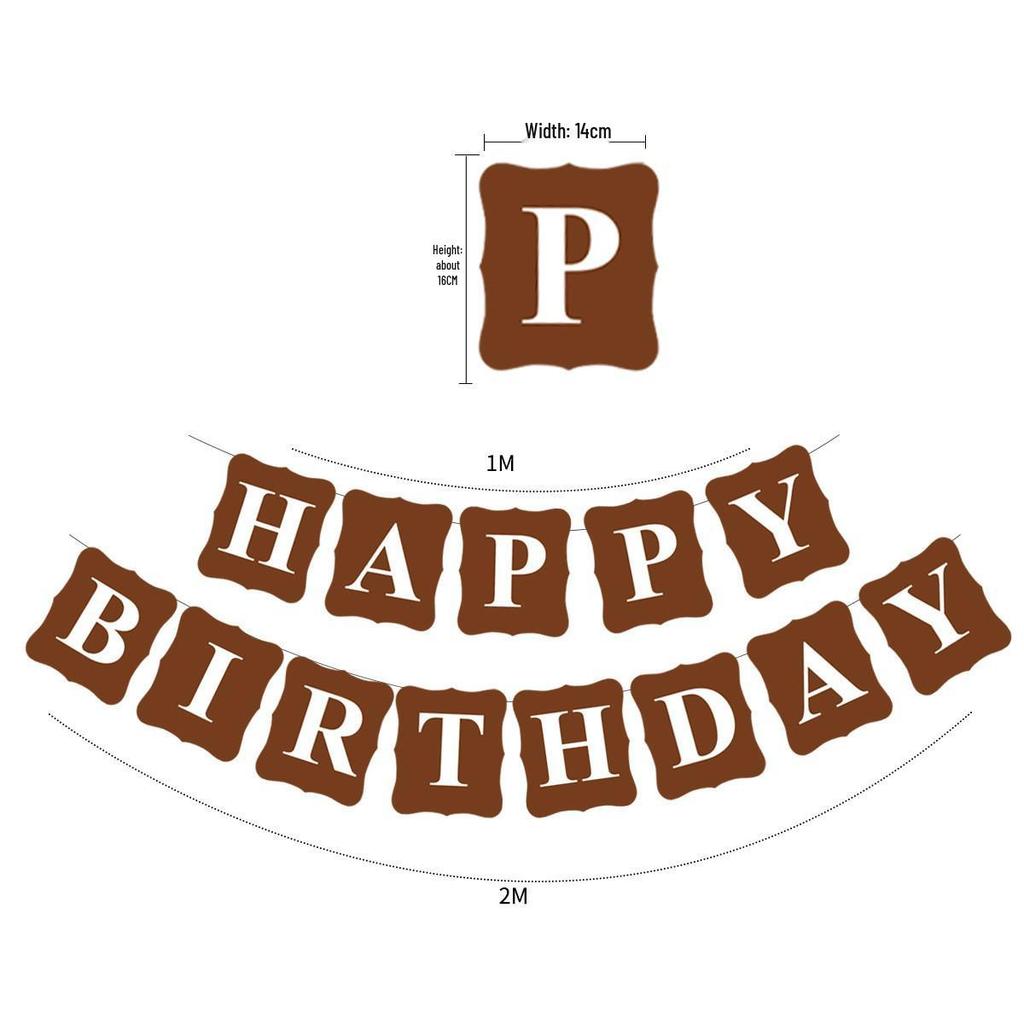 Birthday & Holiday Fishtail Bunting Banner for Parties