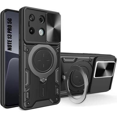 Case for Xiaomi Redmi Note 13 Pro 5G - Black - Shockproof - Sliding Camera Protection