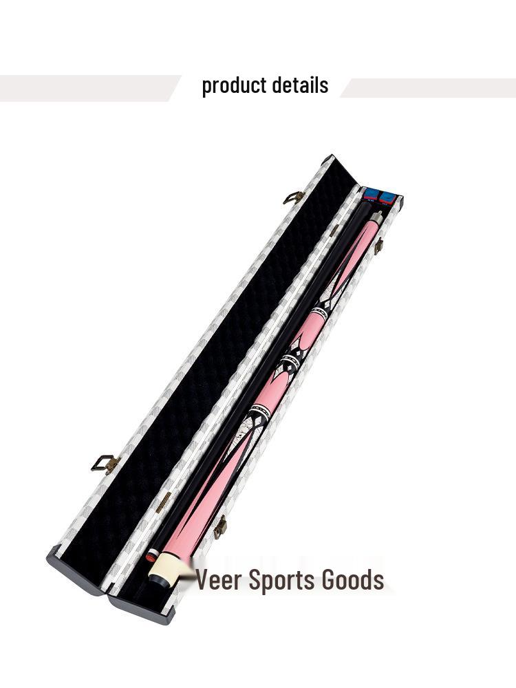 Professionelle zweiteilige Billard Queue Tasche, Ultra-Leicht Kunststoff Stahl, Zwei-Schlitz Design