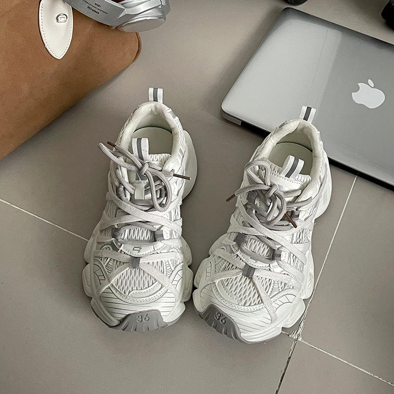 

Модные американские популярные белые ретро-кеды на платформе для женщин 2025 года, новые весенние повседневные кроссовки с мягкой подошвой 35 бежевый