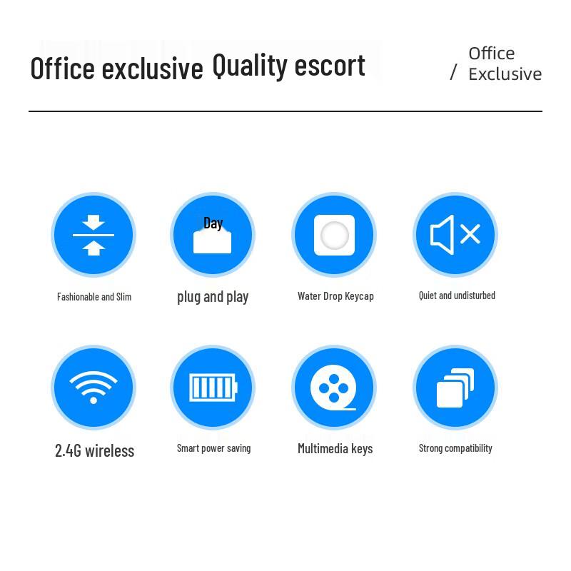 B.O.W Wireless Keyboard Mouse Combo