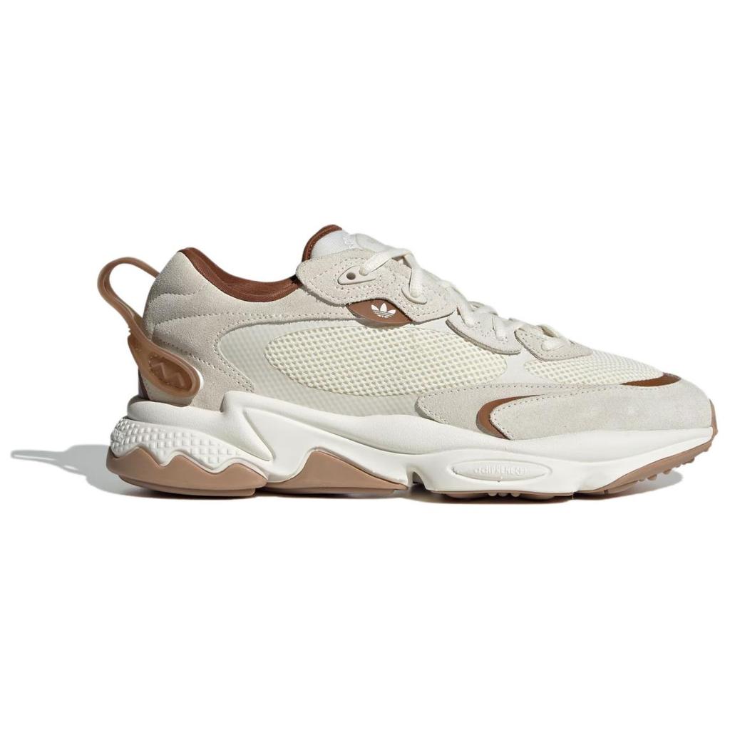 Adidas Originals Ozweego Retro Comfortable Slip Resistant Durable Low Top Dad Shoes Unisex Sneakers Off-White Brown JR8362