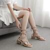 Gladiator Sandals Women Elegant Woman Heeled Shoes Medium Heel Luxury Designer Summer 2025 Fashion Goth Pole Dance Zapatos Mujer