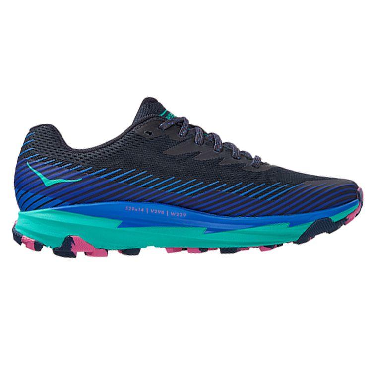 HOKA One One Professional Trail Low Top Running Shoes Women Running Shoes Blue Black 1110497-OSAT