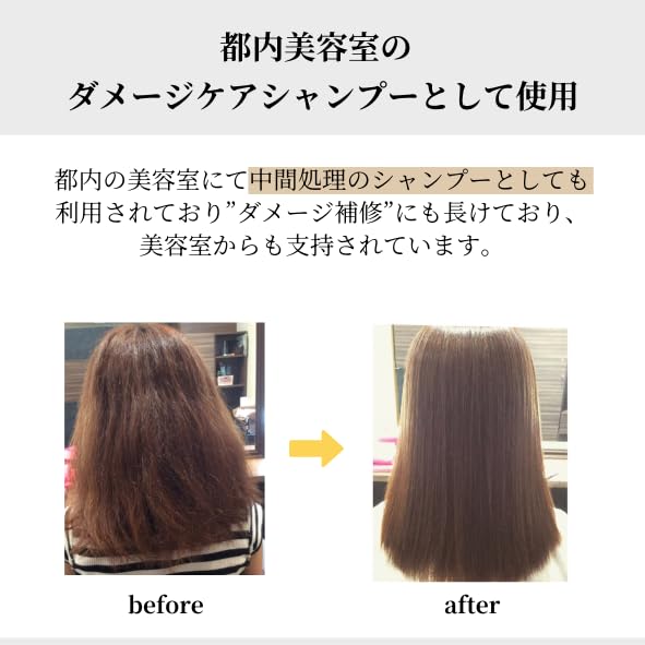 Ikuju Premium Salon for Gray Hair Reduces and Promotes for Women in Their 40s Shampoo, 500ml, Grade, Hair, Loss, Dryness, Shine, Anti-Aging,