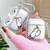 Cute DUCK Case For Airpods 2 1 Pro2 4 Pro Pro3 3 Clear Earphone Cases Cover