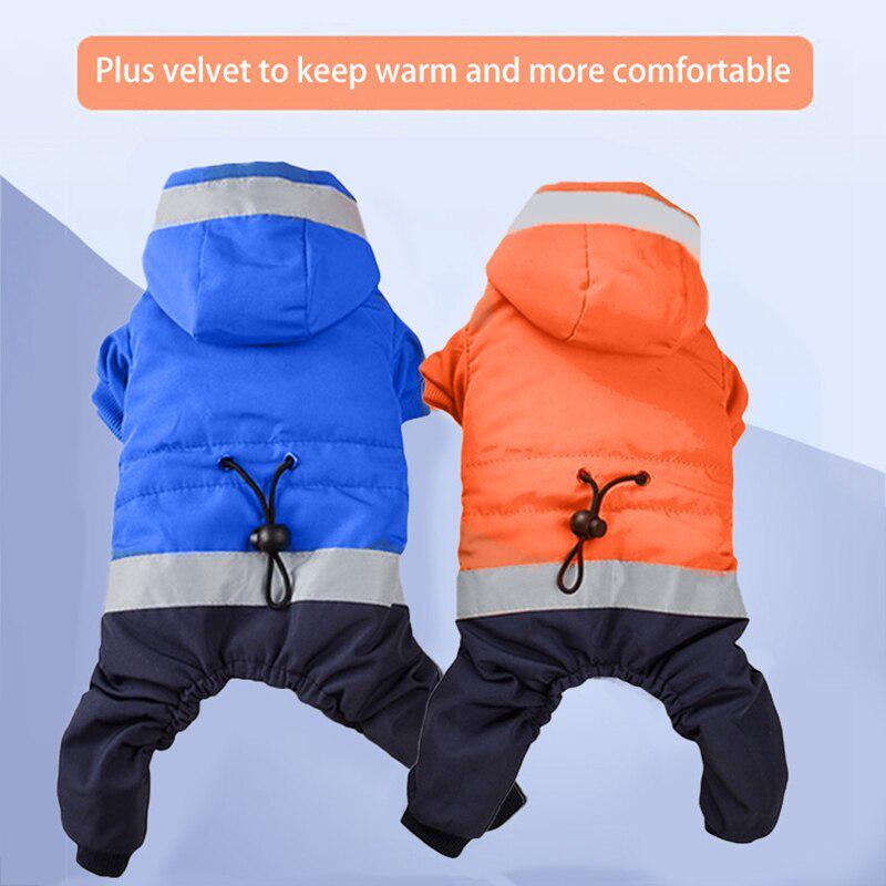 Autumn Winter Pet Clothes For Dogs Waterproof Hooded Dog Coat Jacket Warm Puppy Pet Clothing