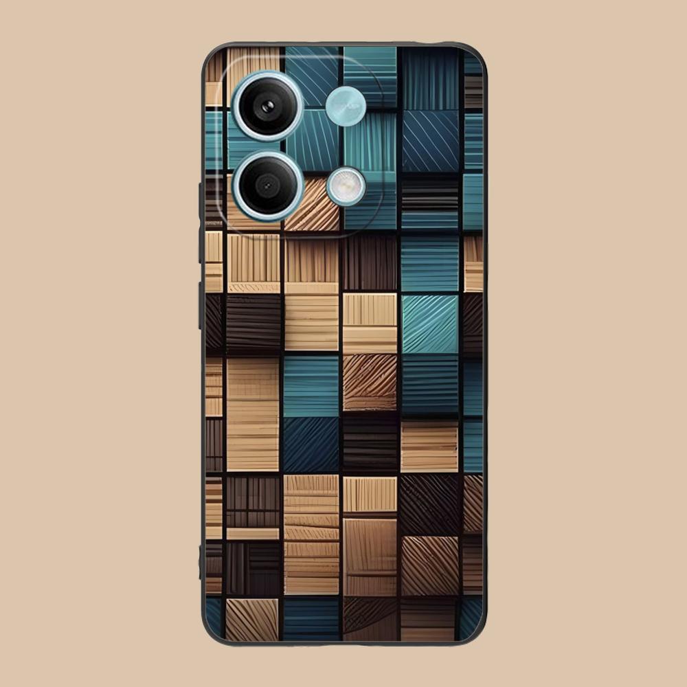 Wood Texture Mobile Cell Phone Case for POCO F7 F6 F5 F4 F3 F2 Pro GT C75 C71 C65 C61 C40 Pro Ultra Colorful Printing Cover