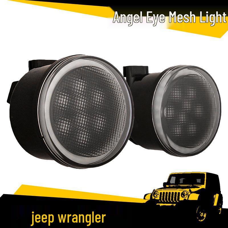 ABS LED Angel Eye Light Strip for Wrangler Jeep Middle Grille