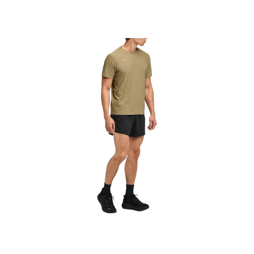 HOKA One One Comfortable Versatile Solid Color Short Sleeve T-Shirt Men Tops 1175771-WDMS