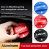 Alloy Car Fuel Cap Oil Box Lid Petrol Tank Covers for Volkswagen VW Sagitar Logo BORA Golf 5 6 7 Rline Passat Polo Caddy Tiguan