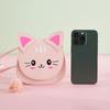 New Cat-Themed Crossbody Bag Cute Cartoon Children'S Shoulder Bag Fashionable Accessory Bag For Little Girls Mini Coin Purse