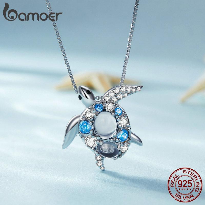 Collana Donna Argento 925 Con Ciondolo Colibrì E Infinito Smaltato - Gioiello Ipoallergenico Con Zircone - Regalo Per Compleanno E Festa Della Mamma