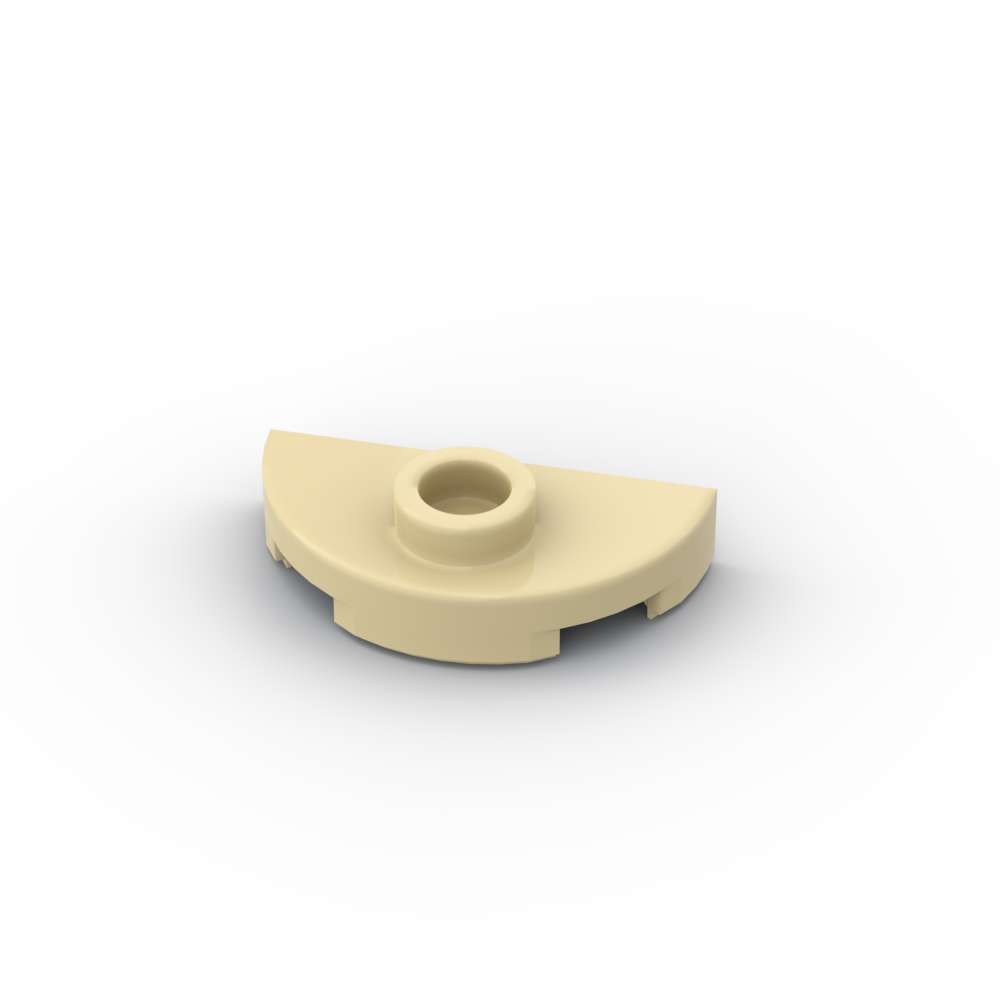 Non-Toxic Moc 10Pcs 1745 Round 1X2 Half Building Blocks Kit Plate With Stud Bricks Particle Puzzle Educational Toys Children Birthday Gift