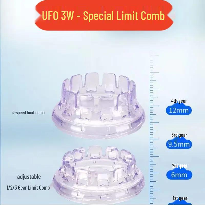 UFO Elektrischer Haarschneider für Herren: Automatischer rotierender Rasierer für Glatzen und Stoppeln