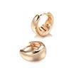 Fashion Glossy Dangle Earrings  Rose Gold Simple Earrings For Women High Quality Daily Fine Jewelry