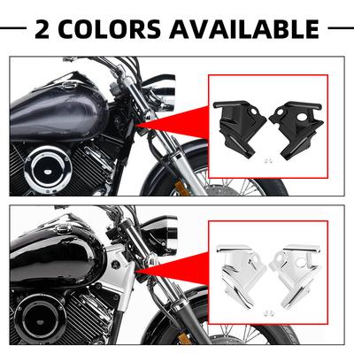 Motorcycle Accessories For Yamaha Vstar Xvs1100 Xvs 1100 1999-2011 Black Chrome Cowl Wire Covers Side Frame Guard Neck Cover