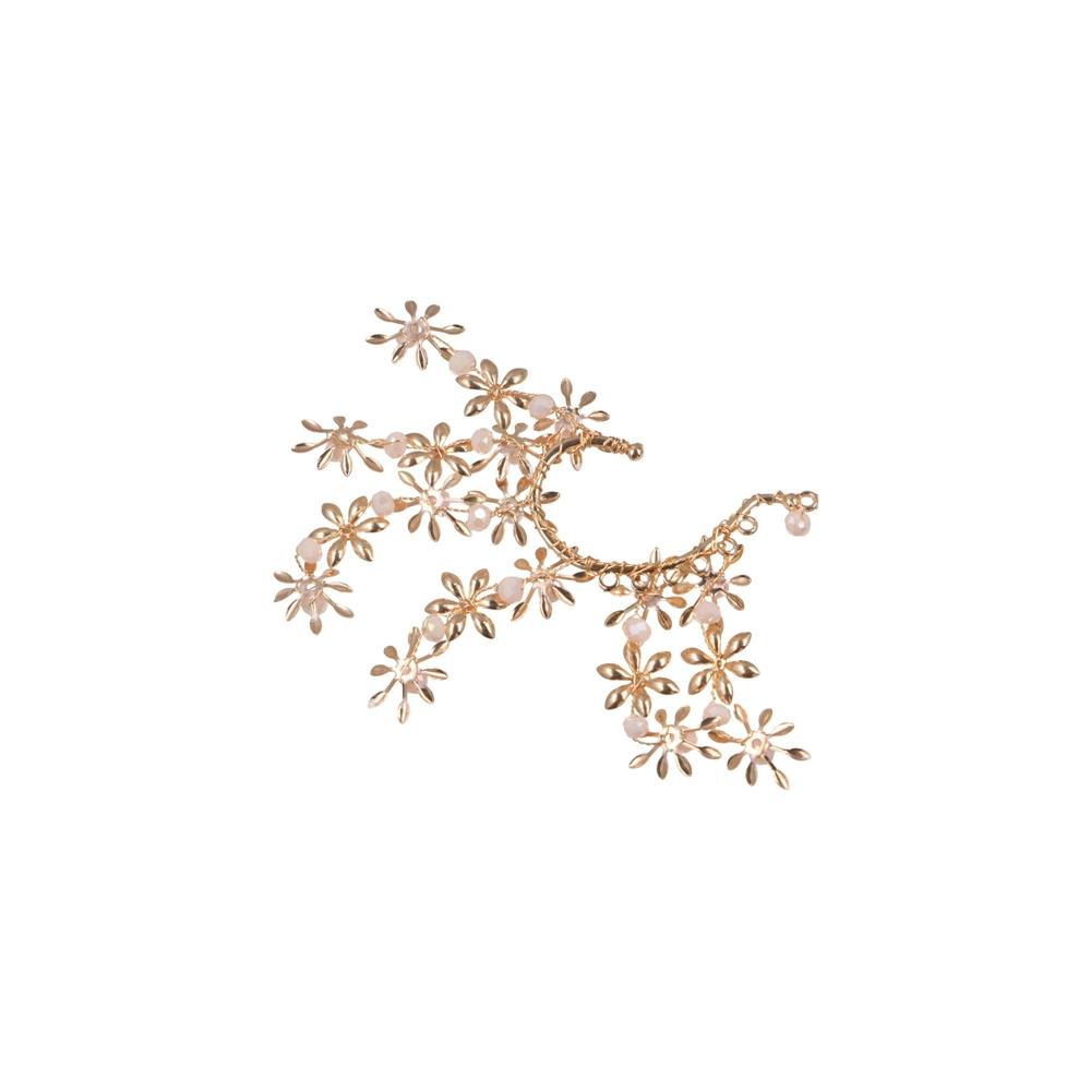 Fairy Pearl Flower Ear Cuffs Chic Rhinestone Ear Clips Fashion Butterfly Elf Ear Cuff  Women